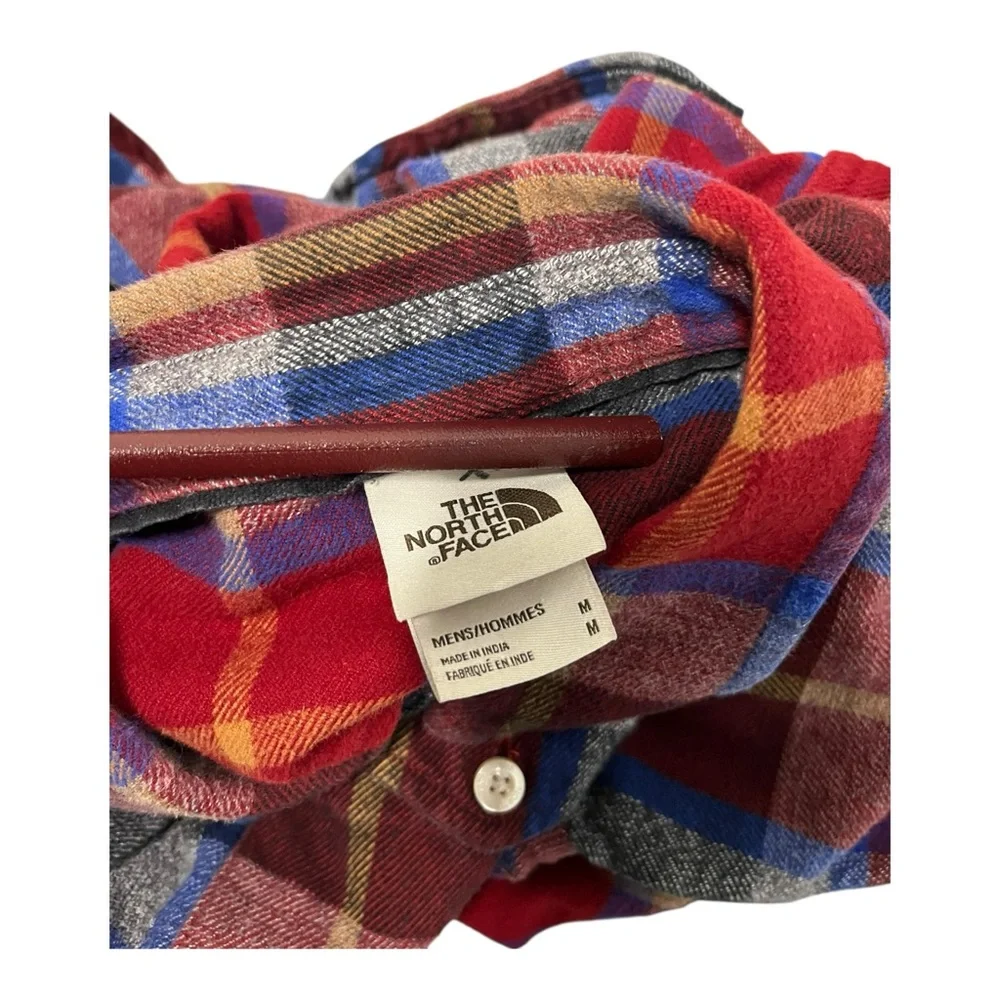 THE NORTH FACE Check Flannel Rugged Outdoors Long Sleeve Shirt Men’s Medium